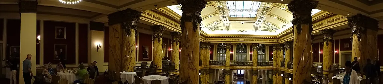 The Jefferson Hotel, Richmond: Panorama of Interior of Jefferson Hotel - Richmond - Virginia - USA